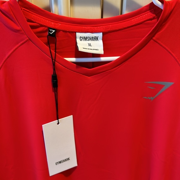 Men’s NWT Red Gymshark Athletic T-shirt Size XL - Picture 3 of 5